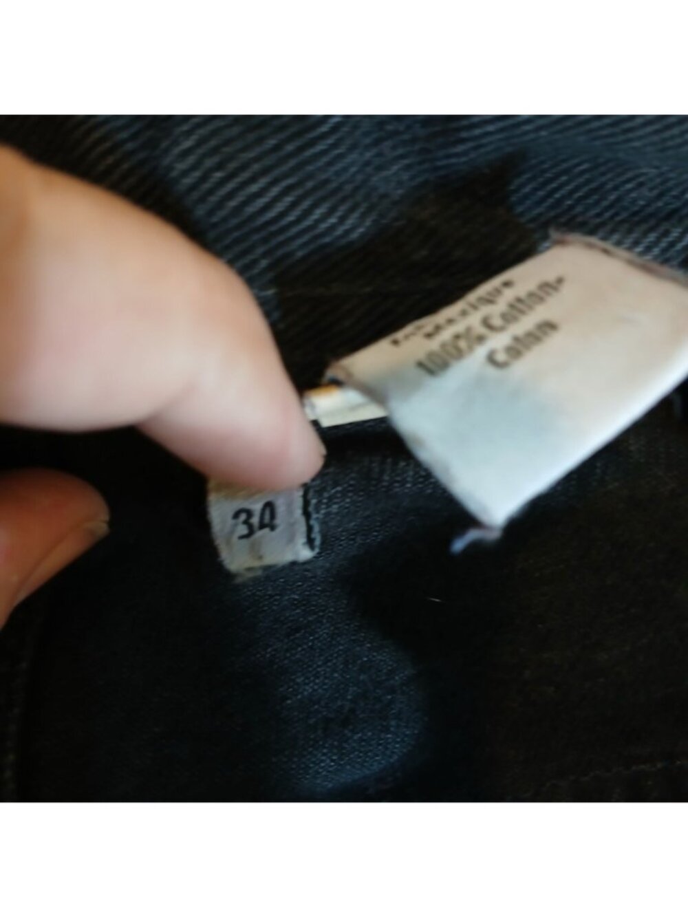 Ck Calvin Klein Jeans Mens Size 34 x 31 Black Broke In Look Feel #T-10 - Picture 9 of 12